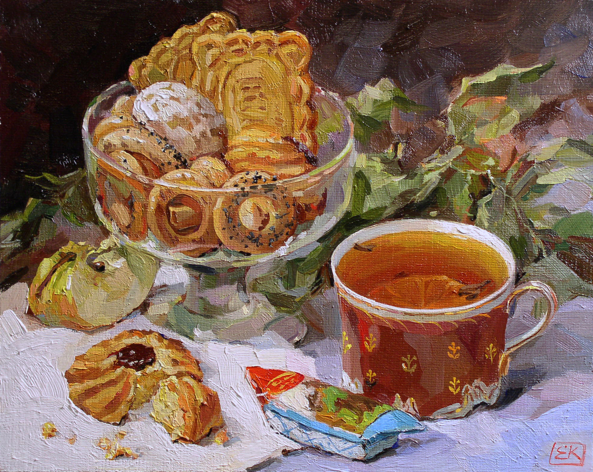 Яблочный пирог в живописи
